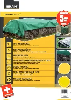 Lona Protectora Universal Bikain 90gsm 2x3metros verde