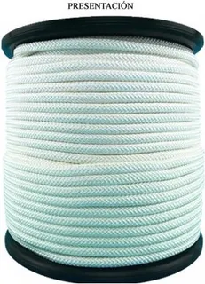 Cuerda Poliester Trenzado blanca 8mm ( Metro )