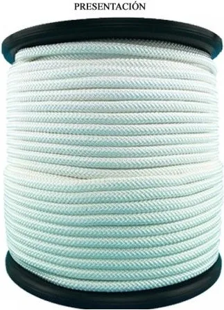 Cuerda Poliester Trenzado blanca 10 mm ( Metro )
