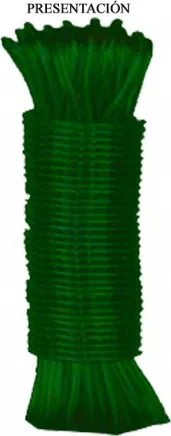 Cable acero / 3,5 mm Revestido P.v.c 15 metros Verde — foto 2