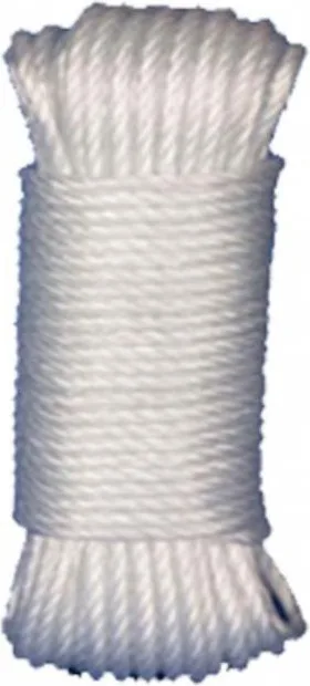 Cuerda Polietileno / Cordón Revestido Pvc 5mm 15 metros Blanco