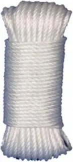 Cuerda Polietileno / Cordón Revestido Pvc 5mm 15 metros Blanco