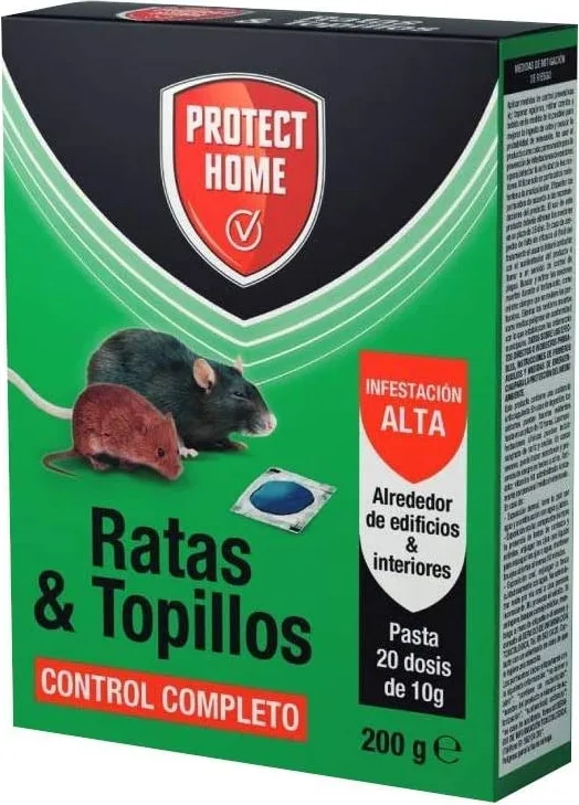 Protect Home Raticida en Pasta para Ratas y Topillos 200 gr