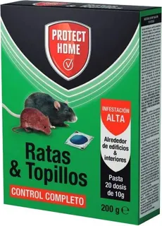 Protect Home Raticida en Pasta para Ratas y Topillos 200 gr