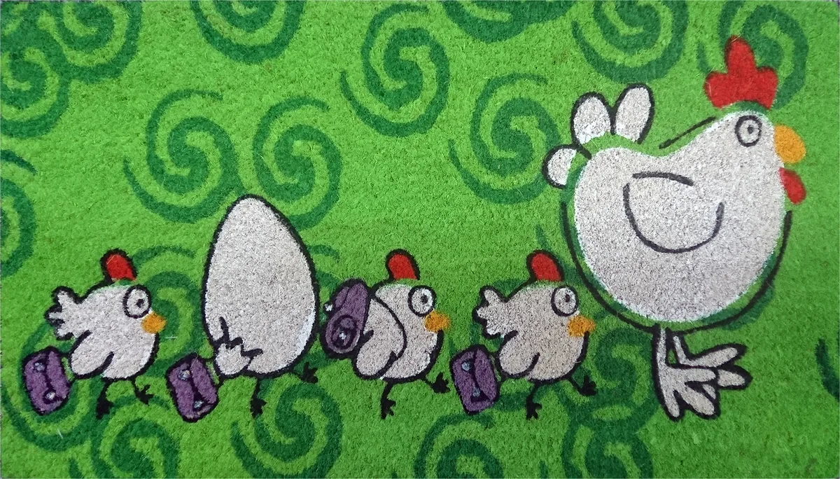 Felpudo Coco Blanco Mascotas 40x70
