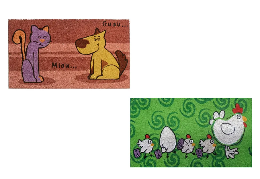 Felpudo  Coco Blanco Mascotas 40x70 — foto 2