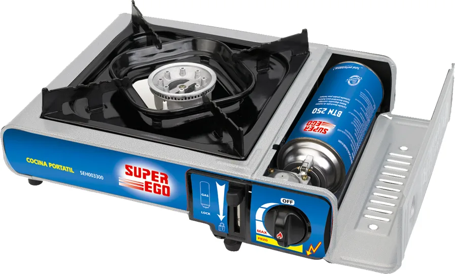 Cocina Gas Camping Portatil Super Ego Hornillo