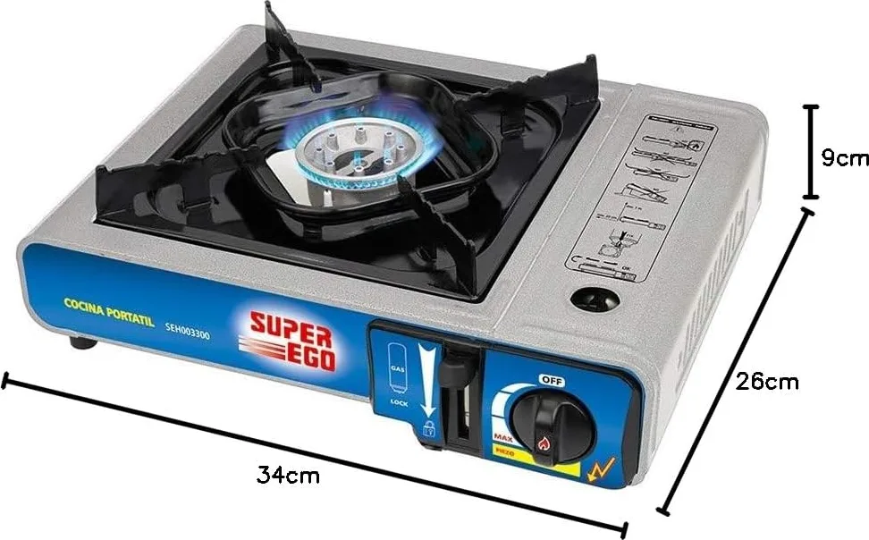 Cocina Gas Camping Portatil Super Ego Hornillo — foto 2
