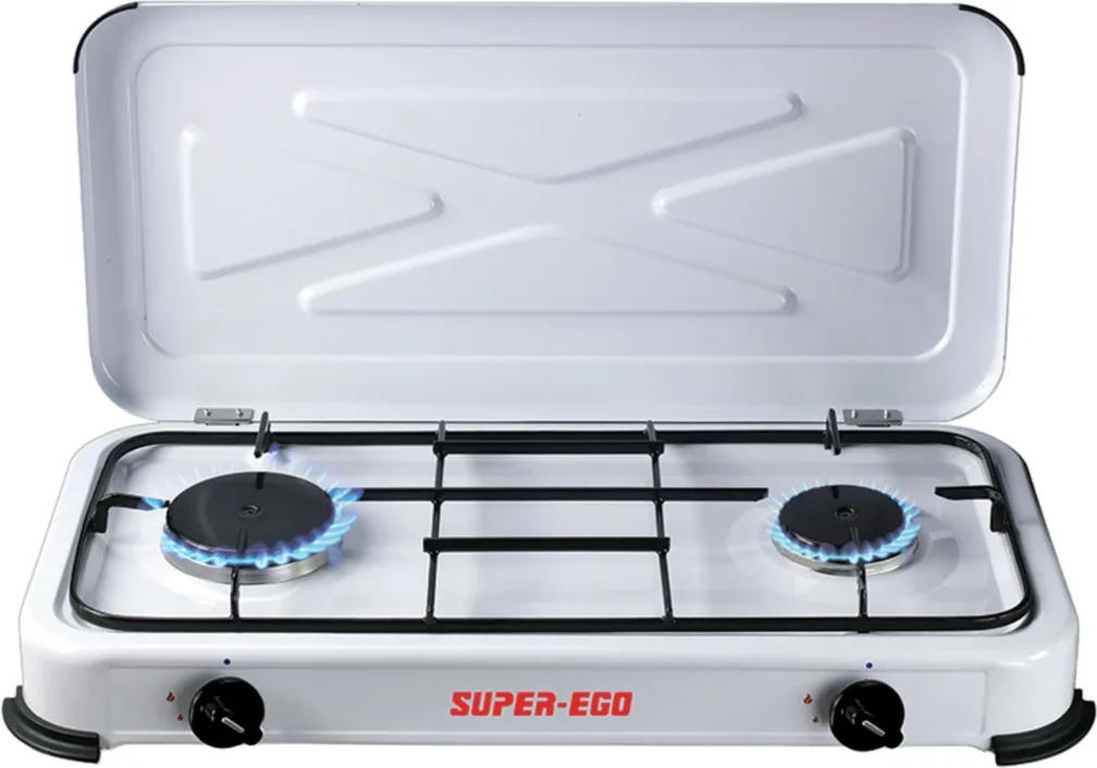 Cocina Camping Portatil Gas 2 Fuegos Super Ego — foto principal