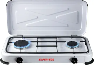 Cocina Camping Portatil Gas 2 Fuegos Super Ego