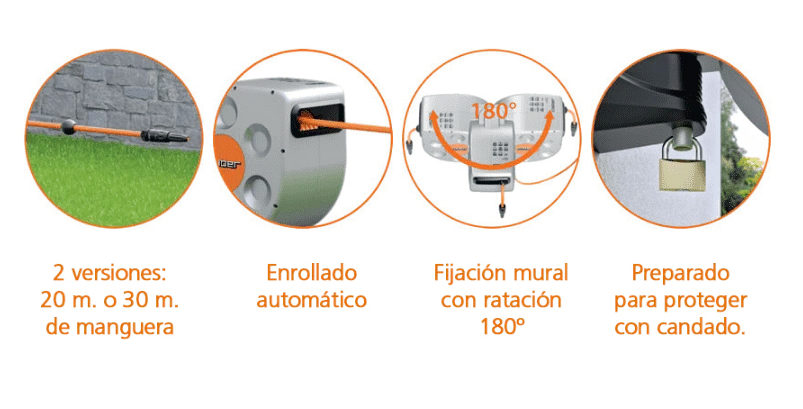 Enrollador Automatico Rotoroll Evolution 20m Claber — foto 5