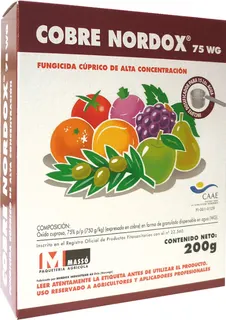 Fungicida Cobre Nordox 75 200 gr