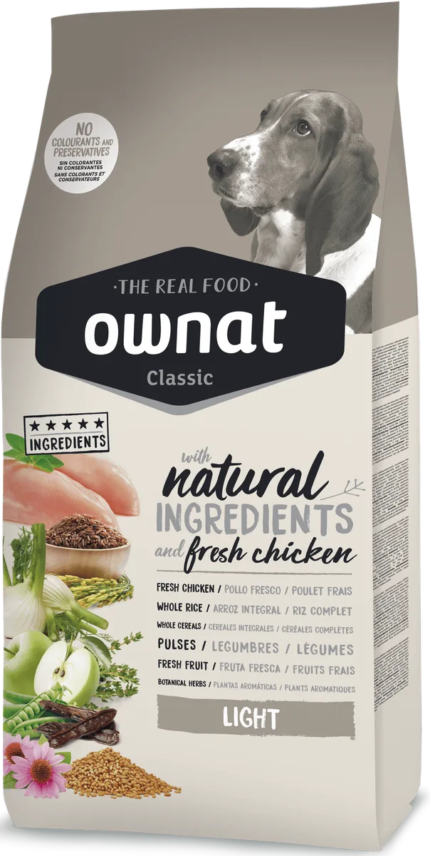 Pienso Perros Ownat Classic Light 20 kg