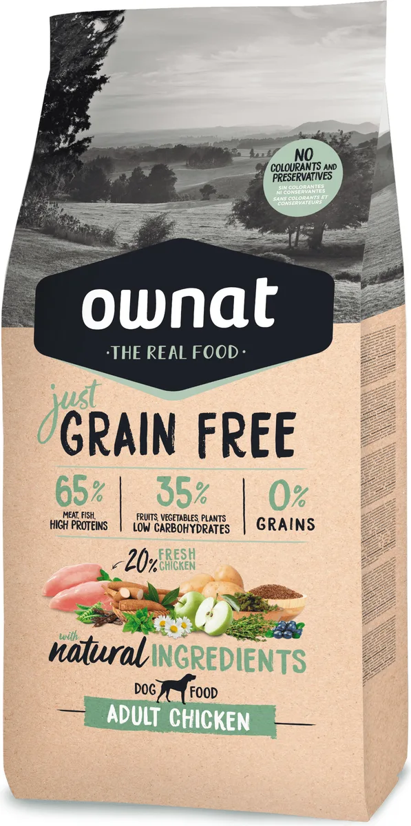 Pienso Perros Ownat Just Grain Free Adult Pollo 14 kg — foto 2