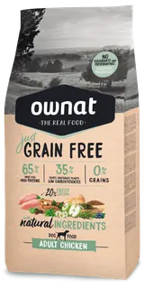 Pienso Perros Ownat Just Grain Free Adult Pollo 3 kg