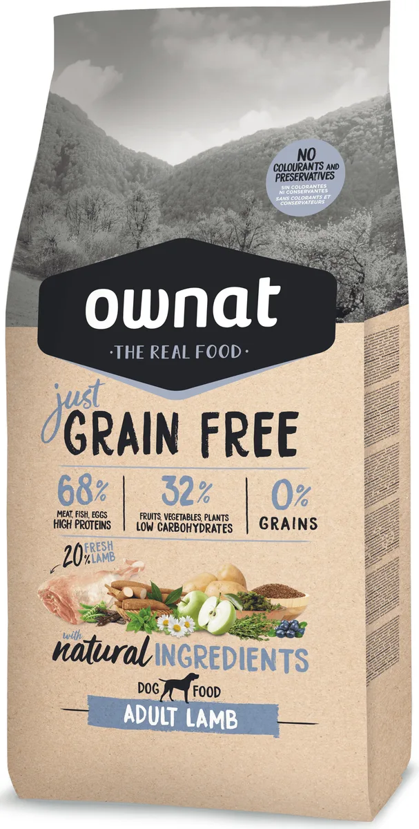 Pienso Perros Ownat Just Grain Free Adult Cordero 14 kg — foto 2