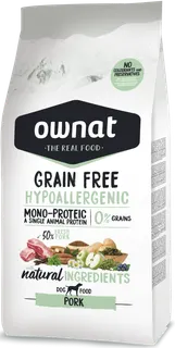 Pienso Perros Ownat Grain Free Hypoallergenic Cerdo 3 kg