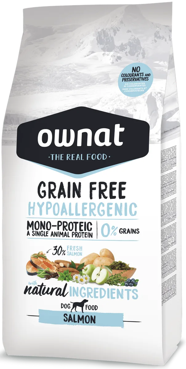 Pienso Perros Ownat Grain Free Hypoallergenic Salmon 3 kg — foto principal