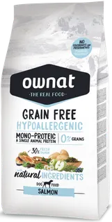 Pienso Perros Ownat Grain Free Hypoallergenic Salmon 3 kg