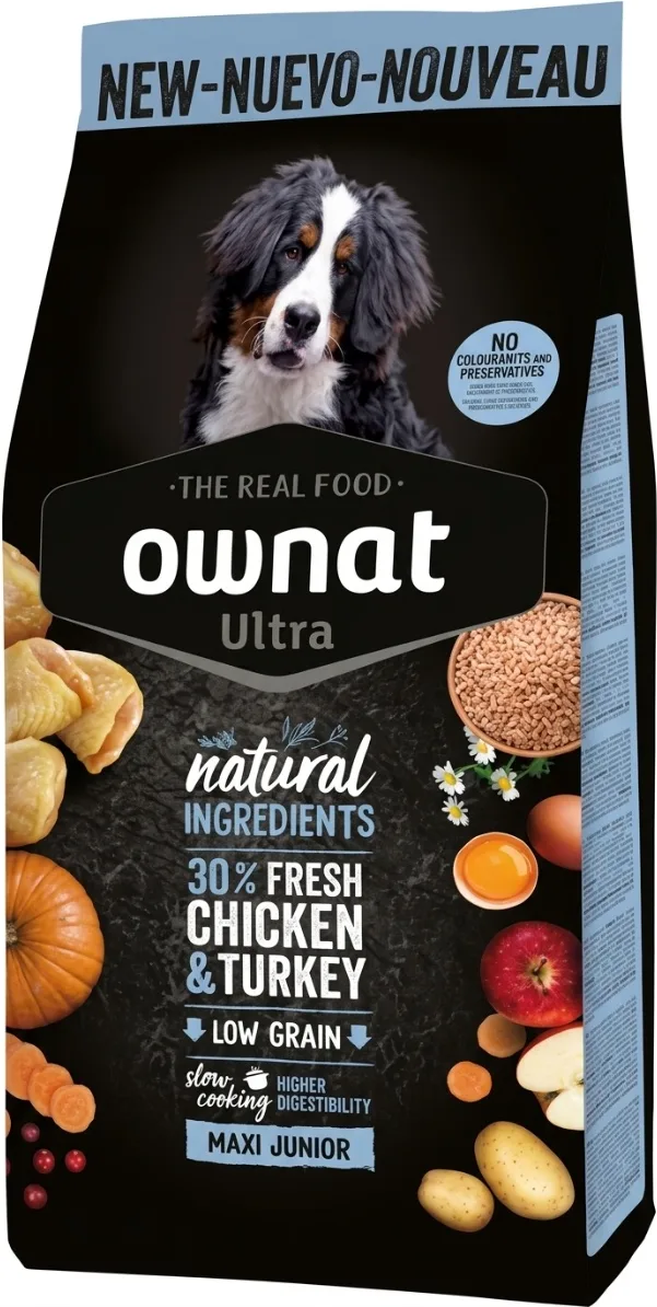 Pienso Perros Ownat Ultra Maxi Junior Cachorros 3 kg