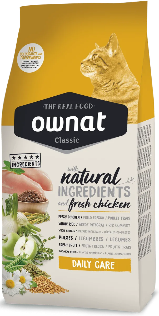 Pienso Gatos Ownat Classic Daily Care 15 kg