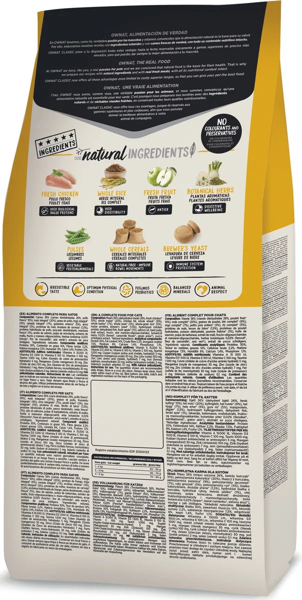 Pienso Gatos Ownat Classic Daily Care 15 kg — foto 3