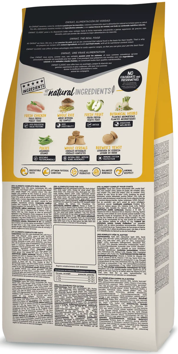 Pienso Gatos Ownat Classic Daily Care 15 kg — foto 4