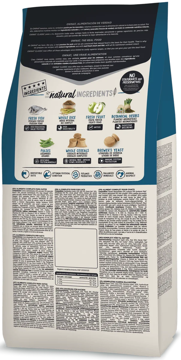 Pienso Gatos Ownat Classic Pescado 4 kg — foto 4