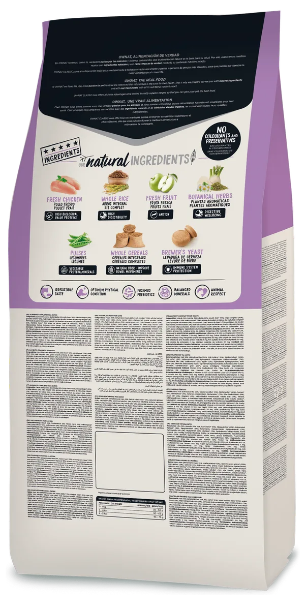 Pienso Gatos Ownat Classic Sterilized 4 kg — foto 2