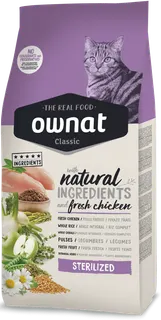 Pienso Gatos Ownat Classic Sterilized 4 kg