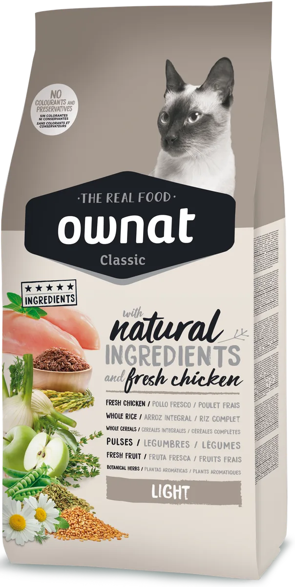 Pienso Gatos Ownat Classic Light 4 kg — foto 2