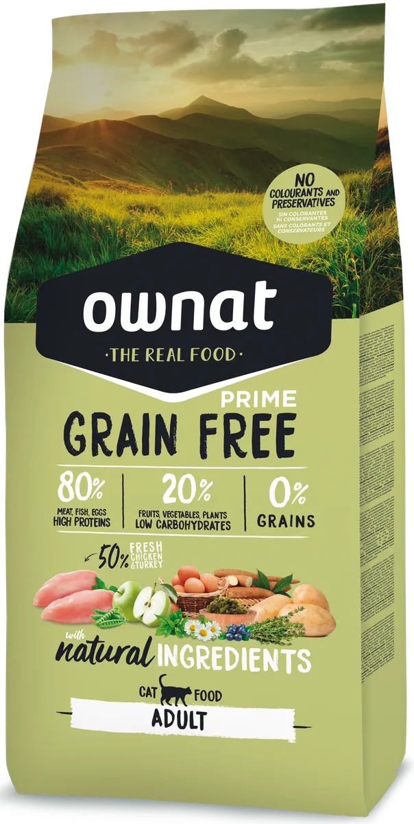 Pienso Gatos Ownat Prime Grain Free Adult Pollo 3 kg