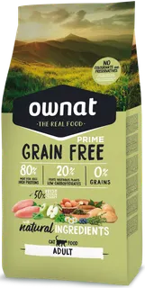 Pienso Gatos Ownat Prime Grain Free Adult Pollo 8 kg