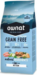 Pienso Gatos Ownat Prime Grain Free Kitten 3 Kg
