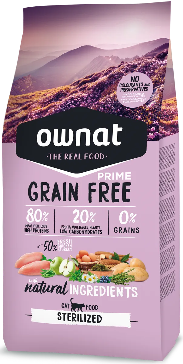 Pienso Gatos Ownat Prime Grain Free Sterilized 3 kg — foto principal