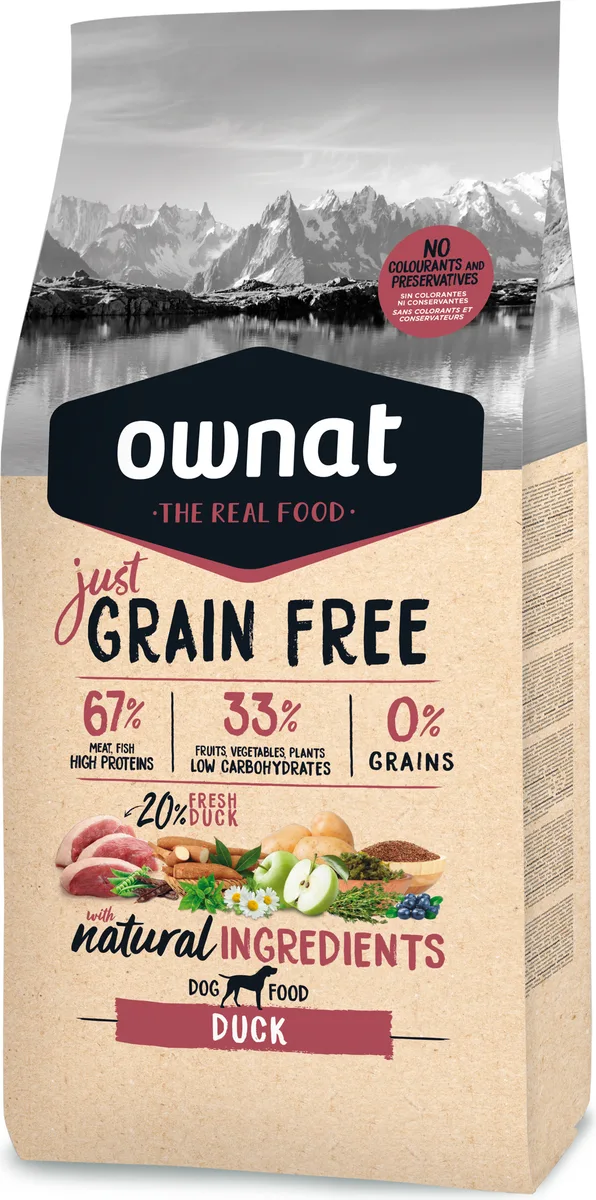 Pienso Perros Ownat Just Grain Free Adult Pato 14 kg — foto 2
