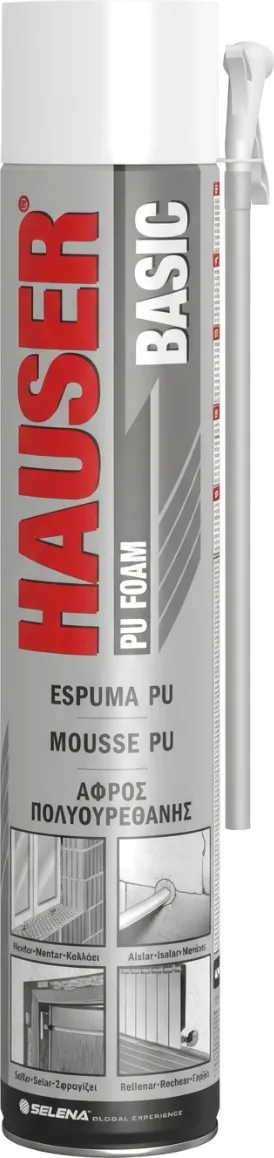 Espuma Poliuretano Basic Hauser 670 ml Canula