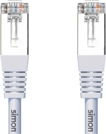 Cable Ethernet Rj45 Cat6 3 metros Blanco Simon — foto 2