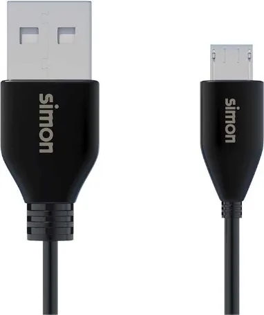 Cable Micro Usb a Usb a 1 Metro Negro Simon