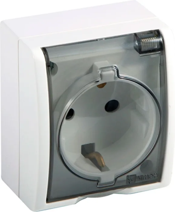 Base Enchufe Simon Aquarius Blanco — foto 2