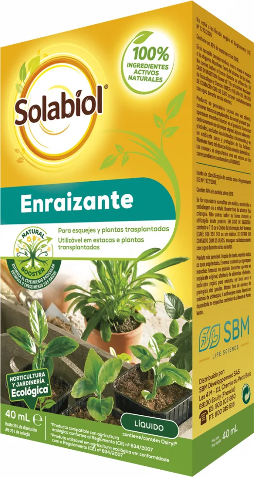 Enraizante Líquido para Esquejes y Plantas Trasplantadas Solabiol 40ml