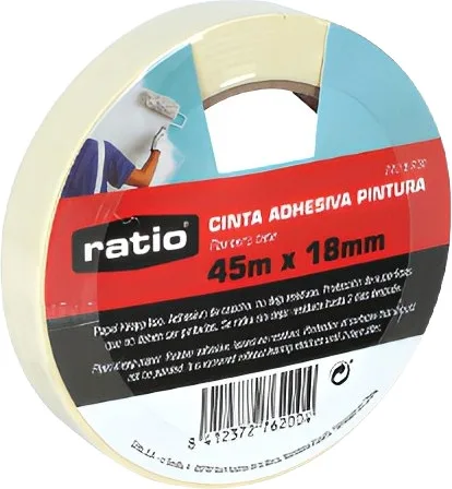 Cinta Adhesiva Krepp Liso 48mmx45m