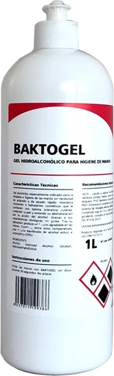 Gel Hidroalcoholico Higienizante Baktogel 1l — foto 2