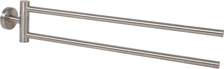 Toallero Doble Inox. Satin Habitex