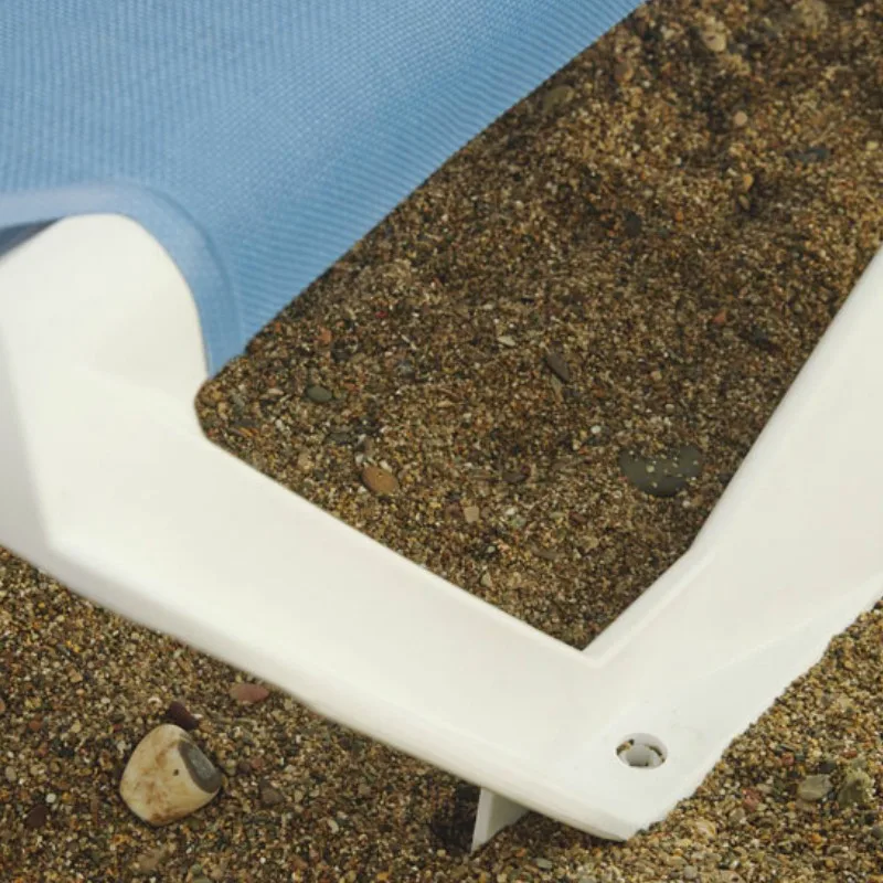 Tumbona Acqua 73x190x35 Blanca/azul — foto 5