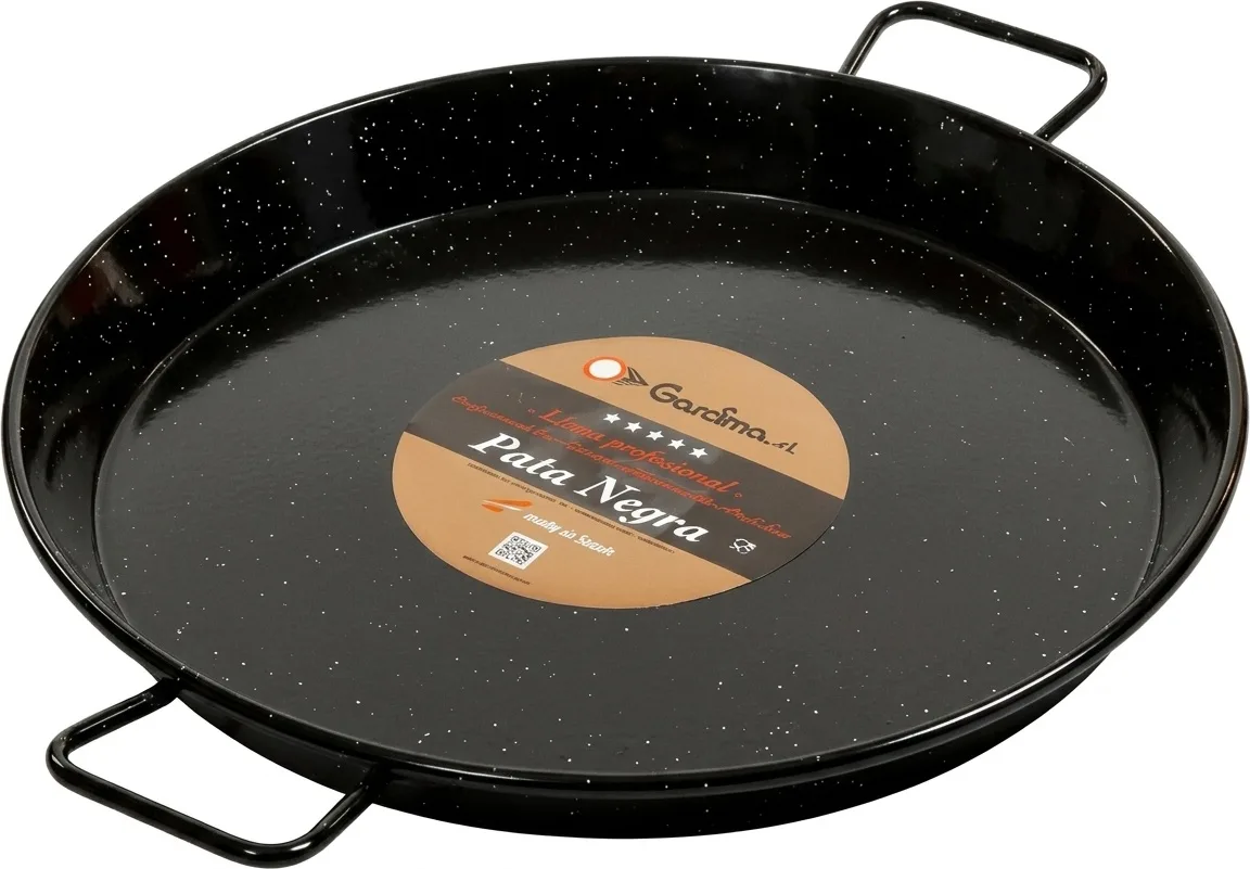 Paellera Valenciana Esmaltada Induccion Pata Negra 38 cm