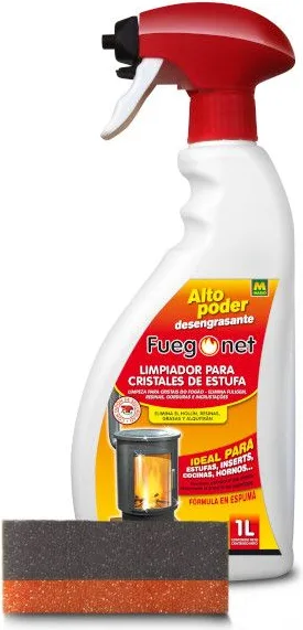 Limpiador Cristales de Estufa Fuego Net 1l