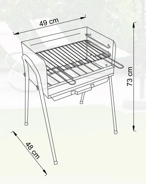 Barbacoa Carbon Desmontable Iberia — foto 2