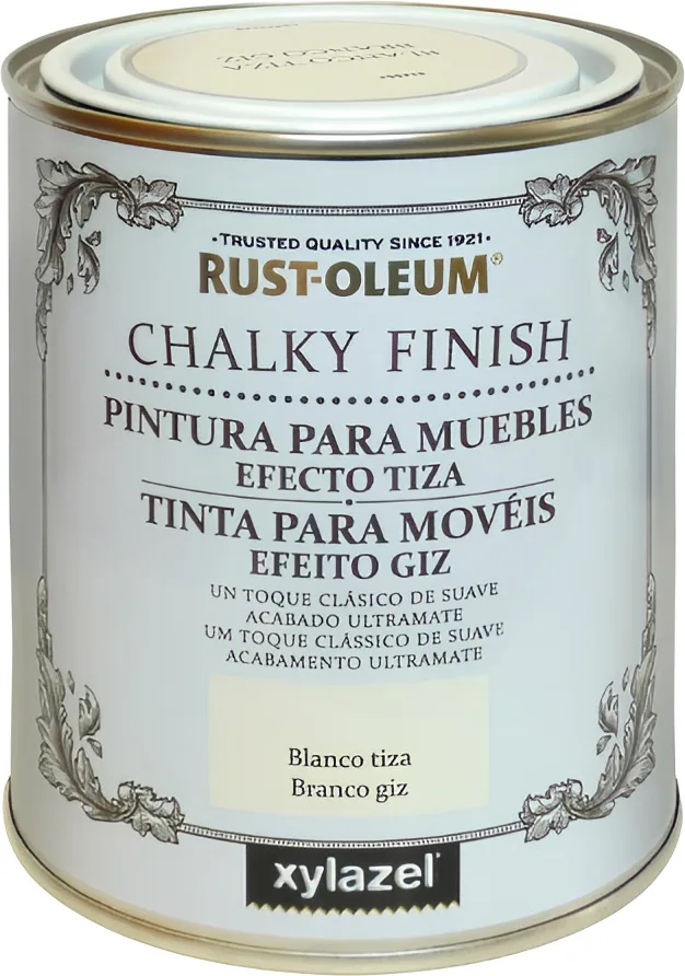 Pintura Xylazel Muebles Tiza Blanco 750 ml
