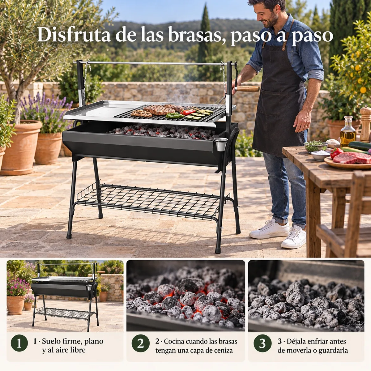 Barbacoa Santana Plancha-parrilla 100 cm — foto 6